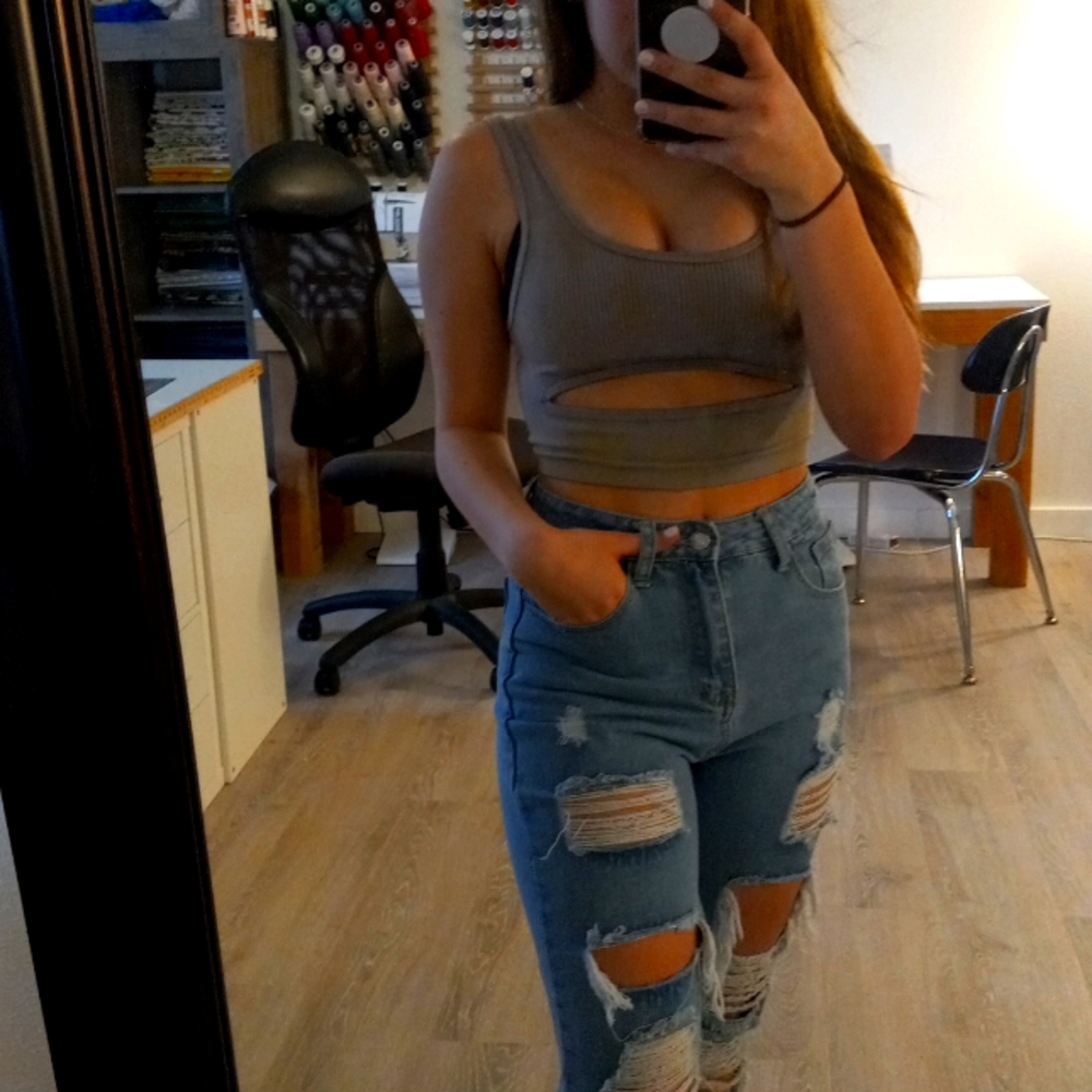 Tie-dye crop top from Urban size extra small